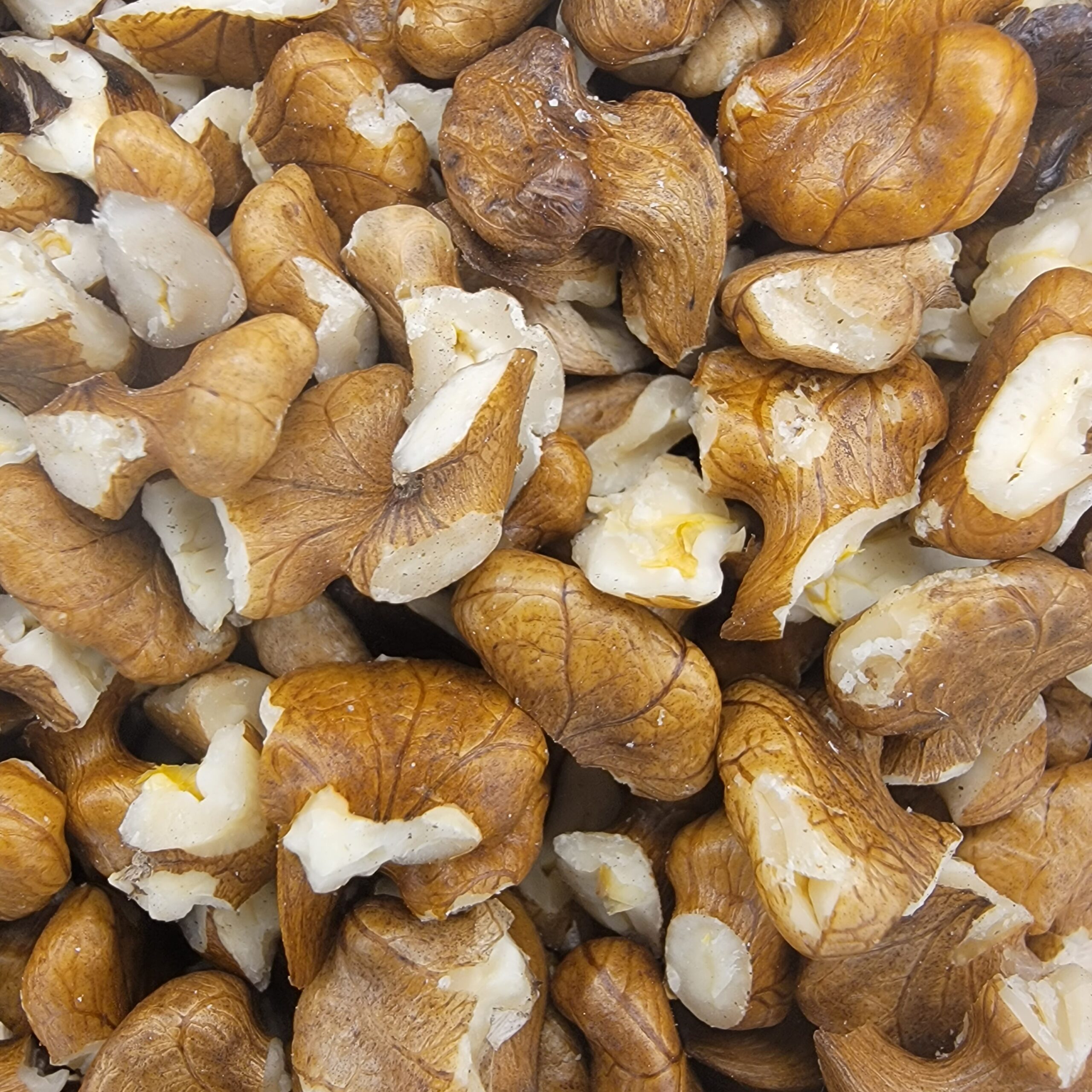 Black walnuts out of the shell, close up